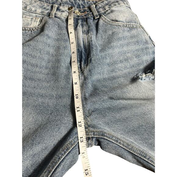 Women's Jeans Distressed Mom Jeans Pants HIGH Waist Sz 27x32, 13” Rise - Picture 9 of 11